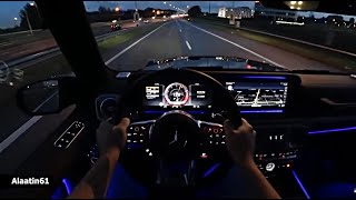 The New Mercedes G63 AMG 2023 Night Test Drive [upl. by Ahsiloc]