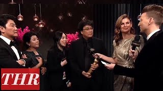 2020 Golden Globes Official Aftershow with Winner Bong Joon Ho  THR [upl. by Downall120]