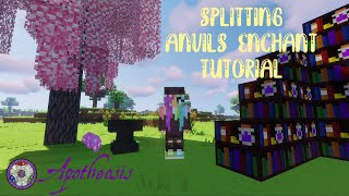 Splitting Anvils Enchant Tutorial  Apotheosis Mod Minecraft  Glitterati Gaming [upl. by Seaton]