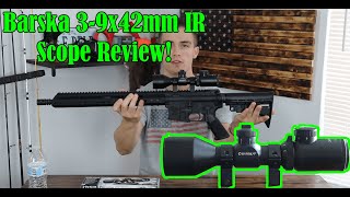 Barska 39x42mm Rifle Scope Full Review [upl. by Nalyac866]