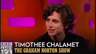 Timothée Chalamets Secret Rap Video  The Graham Norton Show  BBC America [upl. by Willabella498]