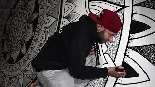 Drawing a Massive Dotwork Mandala [upl. by Fernande]