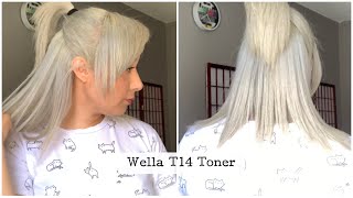 Toning hair with Wella T14 [upl. by Roman]