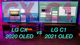 LG C1 vs LG CX  Which LG OLED Should you Buy Head 2 Head Full Review [upl. by Sueddaht]