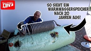 Wie sieht ein Warmwasserspeicher nach 20 Jahren innen aus [upl. by Gilletta36]