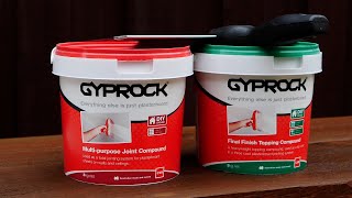 How to Fix Cracked Drywall Using GYPROCK Multipurpose Joint amp Finish Topping Compound [upl. by Quinby]