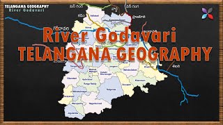 Godavari River and its Tributaries with new 33 districts  Telangana Geography  Learn Through Maps [upl. by Zamir]