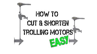 How To Shorten A Trolling Motor Shaft EASY METHOD [upl. by Chappy560]