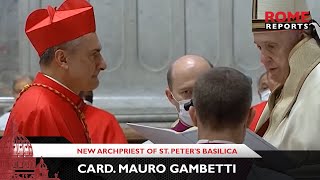 Card Mauro Gambetti is new archpriest of St Peters Basilica [upl. by Giorgio]