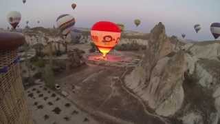 Volo in mongolfiera sulla Cappadocia Turchia  Settembre 2014 [upl. by Ariamat]