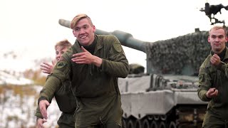 Hæren danser BlimE dansen 2019Norwegian army dancing to quotMore than enoughquot kids friendship dance [upl. by Dorry]