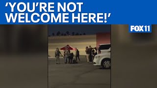 ICE agents disrupted by activists in Alhambra [upl. by Odarbil834]