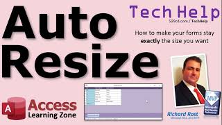 How to Use the AutoSize Form Property in Microsoft Access to Keep Your Forms at the Size You Want [upl. by Anuait79]