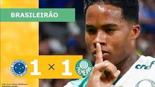 GOLS PALMEIRAS 1 X 1 CRUZEIRO PALMEIRAS CAMPEÃO BRASILEIRO [upl. by Harden]