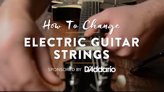 How To Change Electric Guitar Strings [upl. by Pam688]