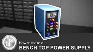 HOW TO MAKE A BENCH TOP POWER SUPPLY  MADE FROM A COMPUTER ATX POWER SUPPLY [upl. by Dnomaj]