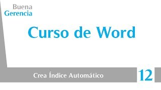 Como Insertar un Indice en Word [upl. by Denae269]