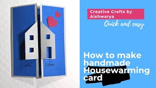 Happy New home greeting card  Diy Housewarming Card [upl. by Eetsud123]