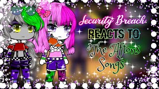 Security Breach Reacts to The Afton’s Songs  Original  Part 4 [upl. by Twitt]