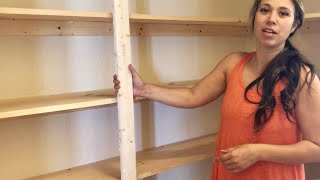 Easy Pantry Shelving anawhite [upl. by Oiluig]