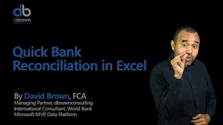 Quick Bank Reconciliation in Excel [upl. by Gregorius]