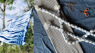 Exploration Suji Shibori  Tie Dye Techniques [upl. by Annagroeg86]