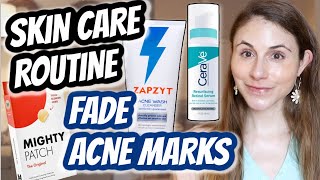 SKIN CARE ROUTINE for fading POST ACNE MARKS Dr Dray [upl. by Annayi]