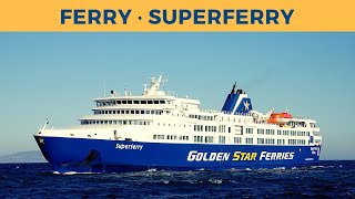 Arrival of SUPERFERRY Rafina Golden Star Ferries [upl. by Anak761]