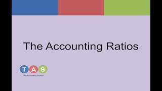 Introduction to The Accounting Ratios [upl. by Brietta]