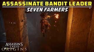 Assassinate the Bandit Leader  Seven Farmers  Smenkhkare Tomb Puzzle  Assassins Creed Origins [upl. by Oiceladni]