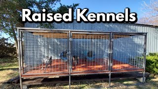 Professional Raised Dog Kennel build [upl. by Aeki909]