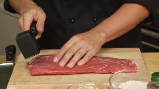 How to Tenderize a Beef Flank Steak [upl. by Ellenyl561]