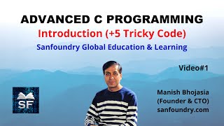 Advanced C Programming  Introduction 5 Tricky Code  Sanfoundry [upl. by Annekahs]