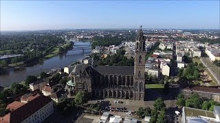 Magdeburg Perle an der Elbe An die Drohne gehängt und – langsam los Phantom 3 Standard [upl. by Ulrikaumeko]