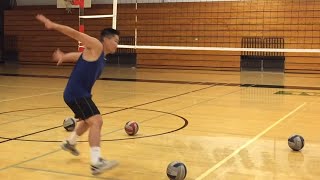 Improve Spiking TIMING part 12  How to SPIKE a Volleyball Tutorial [upl. by Drhcir]