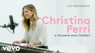 Christina Perri  quota thousand years lullabyquot Live Performance  Vevo [upl. by Anehsat]