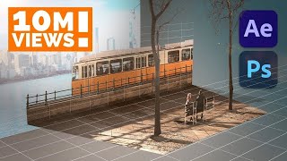 Create a 3D Scene from a Single Photo in After Effects  InDepth PARALLAX Tutorial [upl. by Ellednahs682]