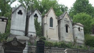 Père Lachaise Cemetery in Paris France [upl. by Enerahs631]