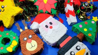 DIY 8 MINIPIÑATAS NAVIDEÑAS ☃️ CHRISTMAS CRAFTS MUYFACIL [upl. by Marcela]