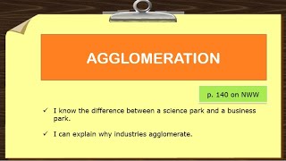 INDUSTRY  Agglomeration [upl. by Kalk]