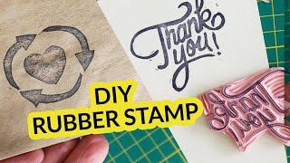 DIY Rubber Stamps  Easy packaging stamps [upl. by Donielle]