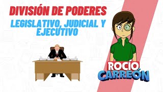 DIVISIÓN DE PODERES LEGISLATIVO JUDICIAL Y EJECUTIVO [upl. by Jarl]