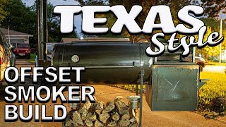 Texas Style Smoker Build  Chuds BBQ [upl. by Mannos]