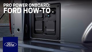 Pro Power Onboard  Ford HowTo  Ford [upl. by Cowley]