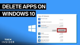 How To Delete Apps On Windows 10 [upl. by Vladamar]