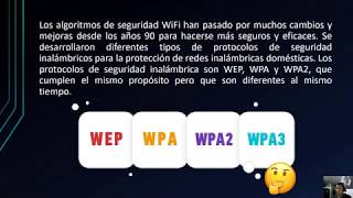 Protocolos de seguridad inalámbrica WEP WPA WPA2 y WPA3 👨‍💻 [upl. by Franchot]