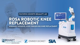 Minimally Invasive Joint Sparing Robotic Knee Replacement with Zimmer Biomets ROSA© [upl. by Acirem]