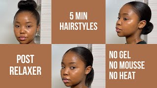 7 EASY RELAXED HAIRSTYLES  Buhle Mayatula [upl. by Eserrehs]