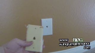 How To Change Out Tired Telephone Wall Jack Replace Plate Outlets Repair Video [upl. by Kimble295]