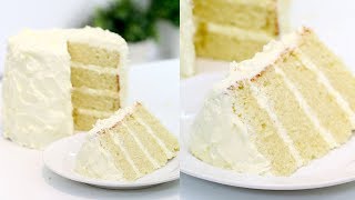 How to Make the PERFECT Vanilla Cake  Vanilla Birthday Cake  RECIPE [upl. by Atiuqehc]